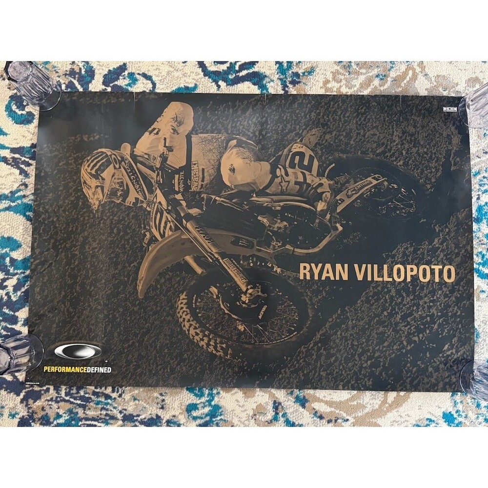 Oakley Sunglasses Goggles Ryan Villopoto Display Poster 40x27 SX MX 2009